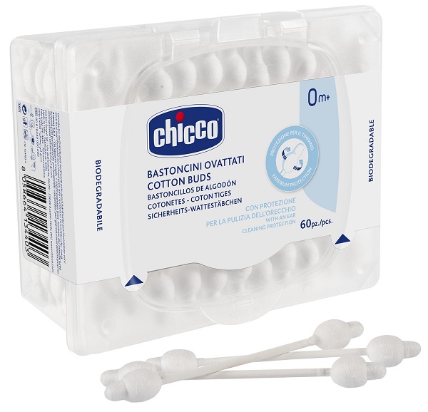 CHICCO BASTONCINI COTONATI 60 PEZZI - Farmacia Mastrangelo 