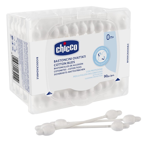 CHICCO BASTONCINI COTONATI 90 PEZZI - Farmacia Mastrangelo 