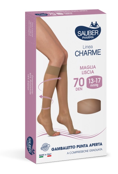 SAUBER GAMBALETTO OPEN TOE 70 DENARI MAGLIA LISCIA NEUTRO BEIGE TAGLIA 2 - Farmacia Mastrangelo 