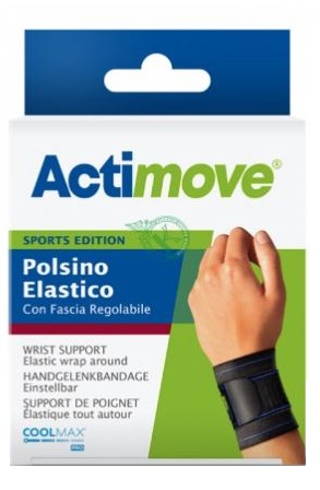 ACTIMOVE SPORTS EDITION POLSINO ELASTICO CON FASCIA REGOLABILE UNIVERSALE - Farmacia Mastrangelo 