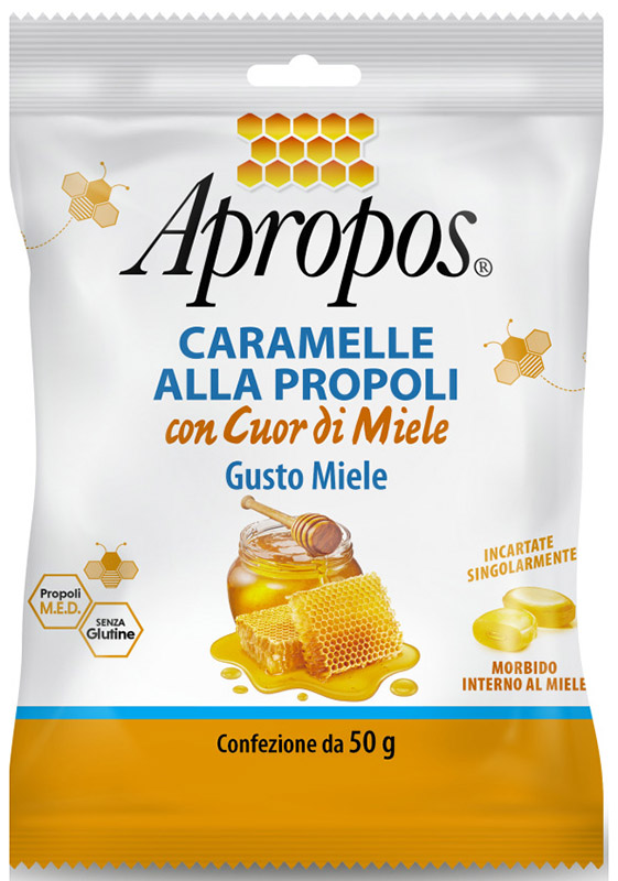 APROPOS CARAMELLE DURE MIELE CUOR DI MIELE 50 G - Farmacia Mastrangelo 