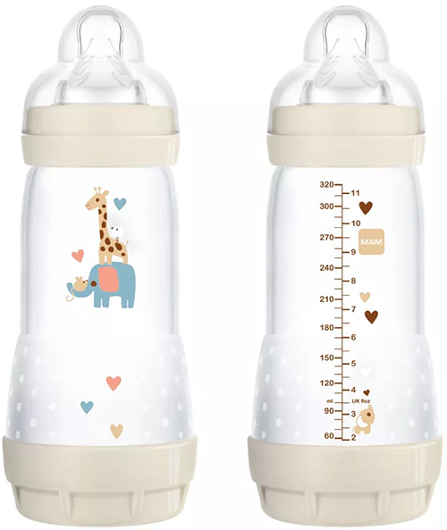 MAM BIBERON EASY START 320 ML 4+ TETTARELLA 3 NEUTRO - Farmacia Mastrangelo 