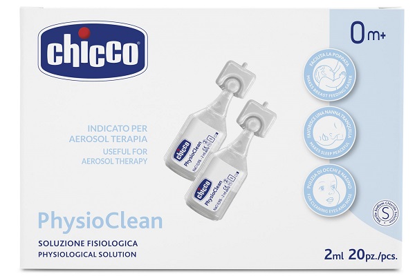 SOLUZIONE FISIOLOGICA PER AEROSOL CHICCO PHYSIOCLEAN 20 X 2 ML - Farmacia Mastrangelo 