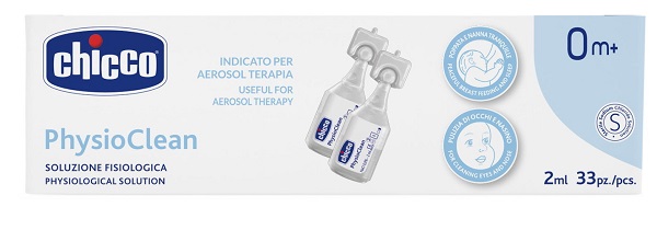 CHICCO SOLUZIONE PHYSIOCLEAN 2 ML 33 PEZZI - Farmacia Mastrangelo 