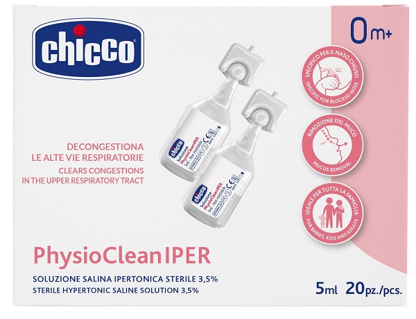 CHICCO SOLUZIONE HYPERTONIC 5 ML 20 PEZZI - Farmacia Mastrangelo 