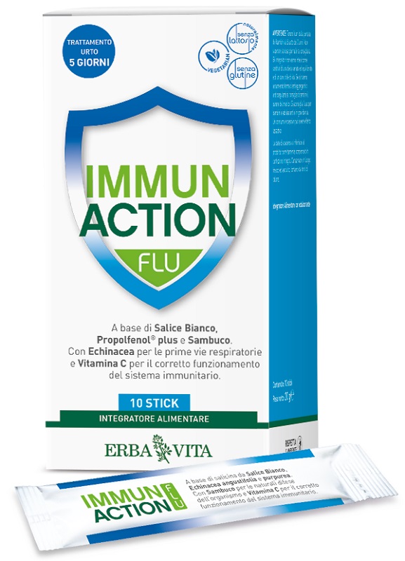 IMMUN ACTION FLU 10 STICKPACK - Farmacia Mastrangelo 