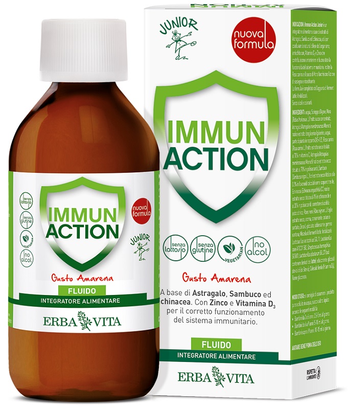 IMMUN ACTION FLUIDO JUNIOR 200 ML - Farmacia Mastrangelo 