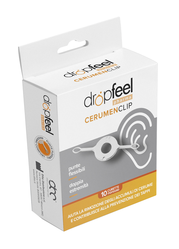 DROPFEEL CERUMEN CLIP CURETTA AURICOLARE PER RIMOZIONE CERUME 10 PEZZI - Farmacia Mastrangelo 