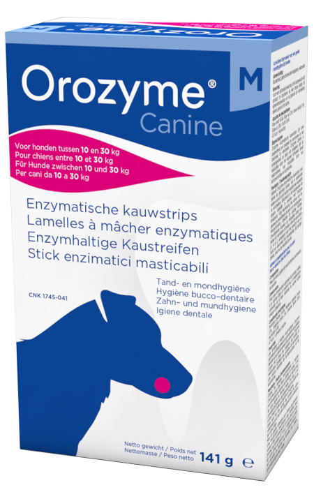 OROZYME CANINE STRISCE ENZIMATICHE MASTICABILI PER CANI DI TAGLIA MEDIA - Farmacia Mastrangelo 
