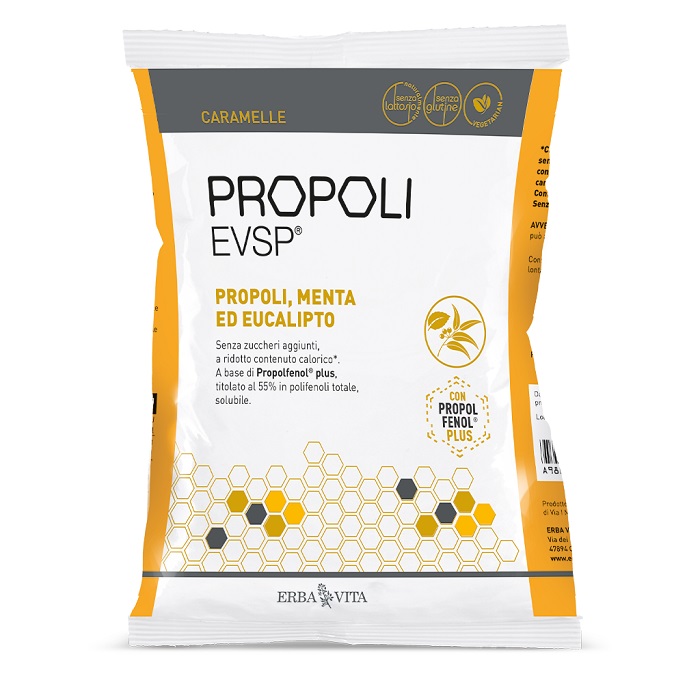 PROPOLI EVSP CARAMELLE PROPOLI MENTA EUCALIPTO 65 G - Farmacia Mastrangelo 