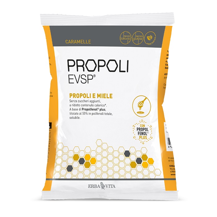 PROPOLI EVSP CARAMELLE PROPOLI MIELE 65 G - Farmacia Mastrangelo 