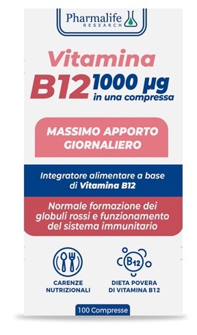 VITAMINA B12 100 COMPRESSE VITACURVEG - Farmacia Mastrangelo 
