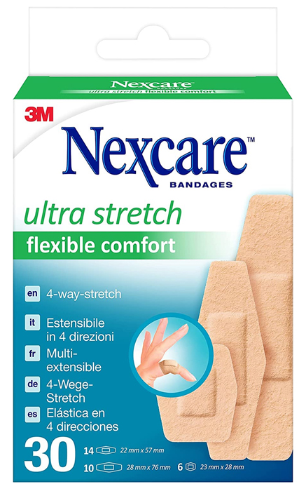 CEROTTO PREPARATO NEXCARE COMFORT 360 GRADI N1130ASD04 ASSORTITI 3 MISURE 14 CEROTTI 22X57MM + 6 CEROTTI 23X28MM + 10 CEROTTI 28X76MM - Farmacia Mastrangelo 