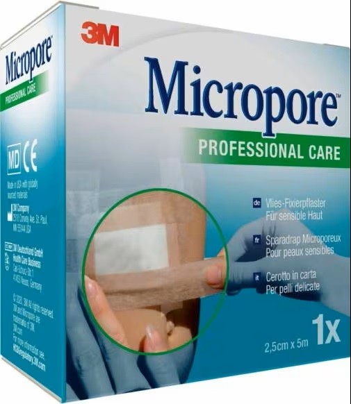 CEROTTO IN CARTA MICROPORE SURGICAL TAPE TAN M5X25MM - Farmacia Mastrangelo 