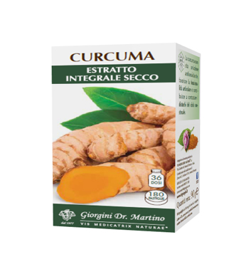 CURCUMA ESTRATTO INTEGRALE SECCO 180 PASTIGLIE - Farmacia Mastrangelo 