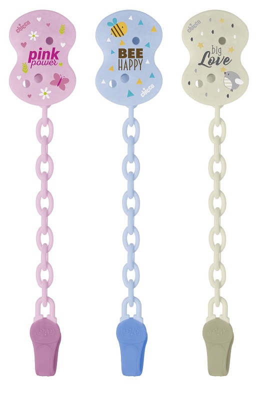 CHICCO CLIP CON CATENELLA MIXED COLORS NEW 2020 - Farmacia Mastrangelo 