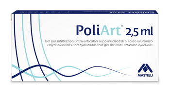 SIRINGA INTRA-ARTICOLARE PRERIEMPITA POLIART 2,5ML POLINUCLEOTIDI 10MG/ML E ACIDO IALURONICO 10MG/ML 2,5 ML - Farmacia Mastrangelo 