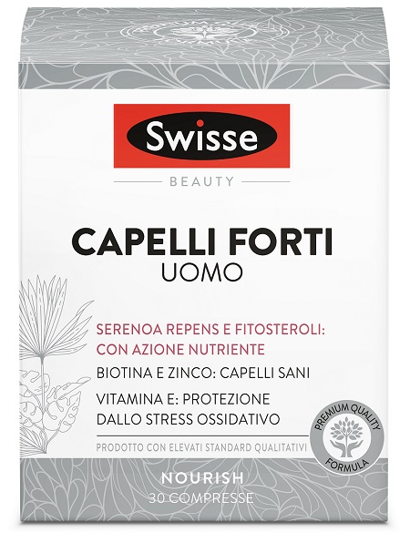 SWISSE CAPELLI FORTI UOMO 30 COMPRESSE - Farmacia Mastrangelo 