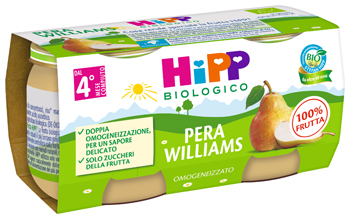 HIPP BIO OMOGENEIZZATO PERA WILLIAMS 2 X 80 G - Farmacia Mastrangelo 
