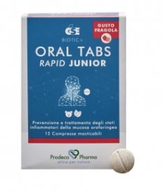 GSE ORAL TABS RAPID JUNIOR FRAGOLA 12 COMPRESSE - Farmacia Mastrangelo 