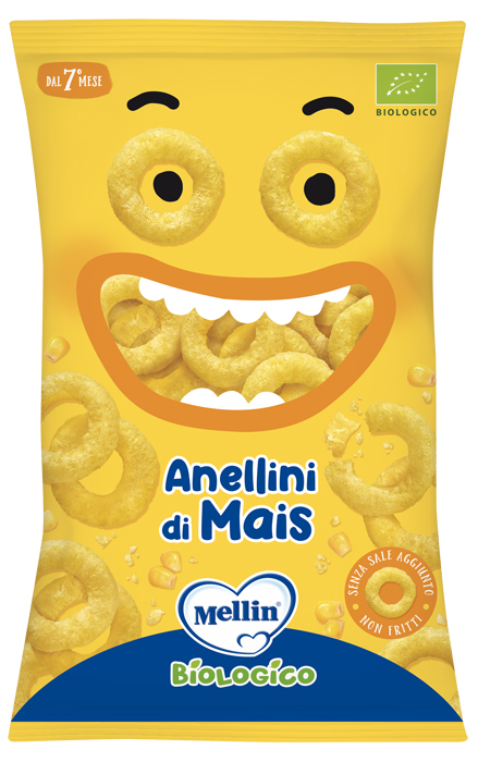 MELLIN SNACK BIO ANELLINI MAIS 15 G - Farmacia Mastrangelo 