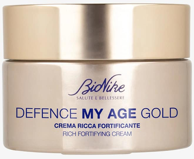 DEFENCE MY AGE GOLD CREMA RICCA FORTIFICANTE 50 ML - Farmacia Mastrangelo 