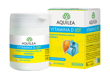 AQUILEA VITAMINA D 1000 100 COMPRESSE - Farmacia Mastrangelo 