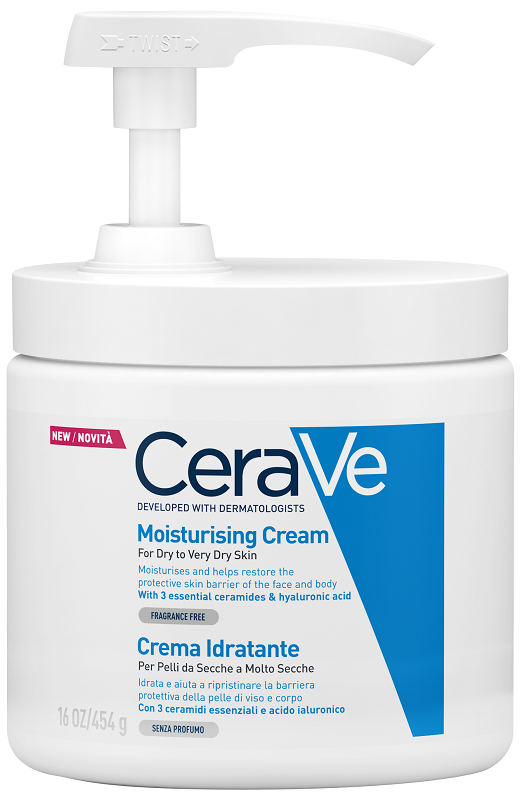 CERAVE CREMA IDRATANTE PER PELLI DA SECCHE A MOLTO SECCHE 454 G PUMP - Farmacia Mastrangelo 
