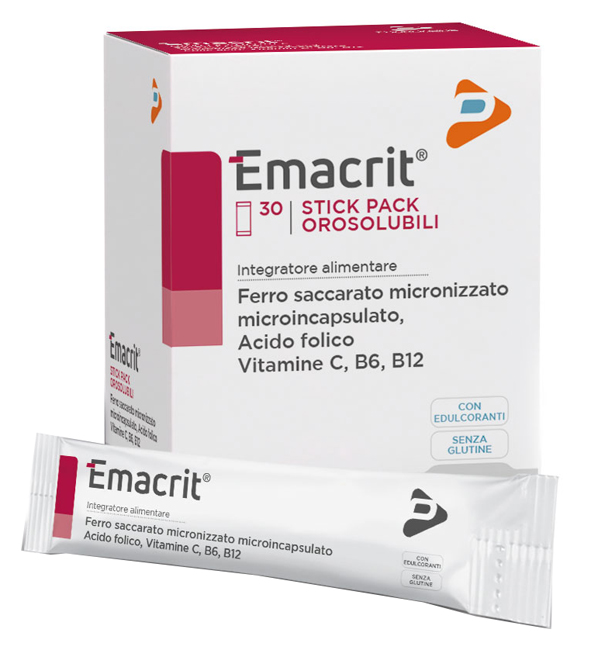 EMACRIT OROSOLUBILE 30 STICK PACK - Farmacia Mastrangelo 