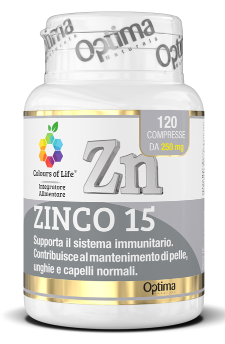 COLOURS OF LIFE ZINCO 15 120 COMPRESSE - Farmacia Mastrangelo 