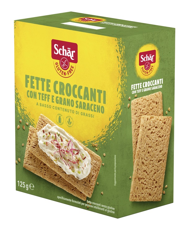 SCHAR FETTE CROCCANTI CON TEFF E GRANO SARACENO SENZA LATTOSIO 125 G - Farmacia Mastrangelo 