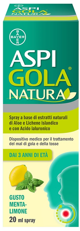 ASPI GOLA NATURA SPRAY MENTA LIMONE 20 ML - Farmacia Mastrangelo 