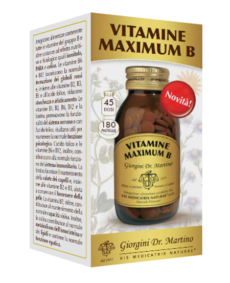 VITAMINE MAXIMUM B 180 PASTIGLIE - Farmacia Mastrangelo 