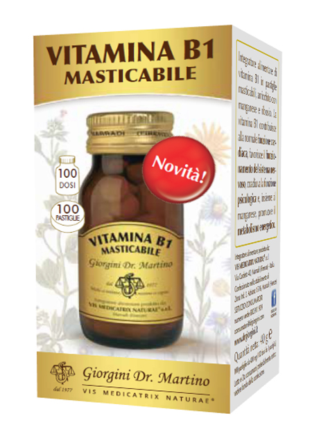 VITAMINA B1 MASTICABILE 100 PASTIGLIE - Farmacia Mastrangelo 