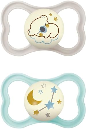 MAM AIR NIGHT SUCCHIETTO 16+ MESI SILICONE NEUTRO 2 PEZZI - Farmacia Mastrangelo 