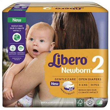 LIBERO NEWBORN PANNOLINO PER BAMBINO TAGLIA 2 3-6 34 PEZZI - Farmacia Mastrangelo 