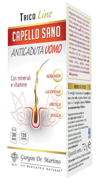 CAPELLO SANO ANTICADUTA UOMO 120 PASTIGLIE - Farmacia Mastrangelo 