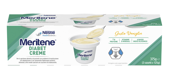 MERITENE DIABET CREME VANIGLIA 3 X 125 G - Farmacia Mastrangelo 