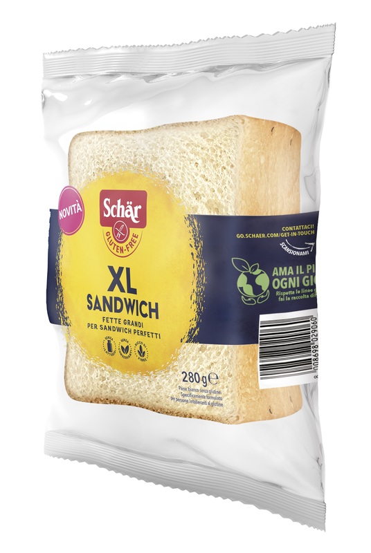 SCHAR XL SANDWICH PANE BIANCO SENZA LATTOSIO 280 G - Farmacia Mastrangelo 