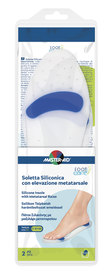 SOLETTA SILICONICA MASTER-AID FOOTCARE SMALL 37-38 METATARSO I4 - Farmacia Mastrangelo 