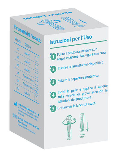 LANCETTE PUNGIDITO DIASOFT LANCET 25 PEZZI - Farmacia Mastrangelo 