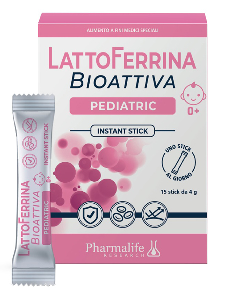 LATTOFERRINA BIOATTIVA PEDIATRIC 15 STICK 4 G - Farmacia Mastrangelo 