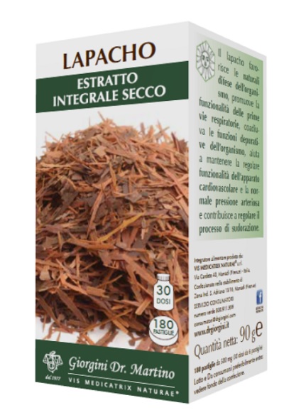 LAPACHO ESTRATTO INTEGRALE SECCO 90 G 180 PASTIGLIE - Farmacia Mastrangelo 