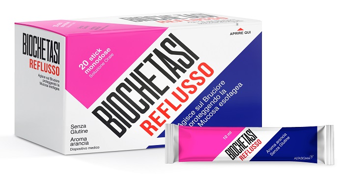 BIOCHETASI REFLUSSO 20 STICK AROMA ARANCIA - Farmacia Mastrangelo 