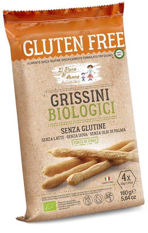 IL PANE DI ANNA GRISSINI BIOLOGICI 160 G - Farmacia Mastrangelo 
