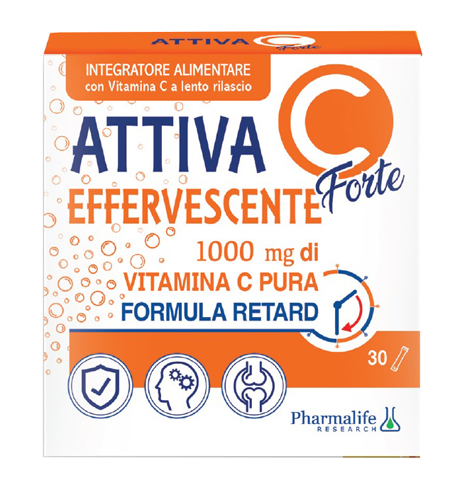 ATTIVA C FORTE EFFERVESCENTE 30 STICK - Farmacia Mastrangelo 