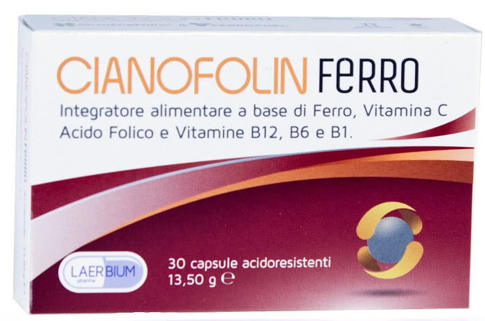 CIANOFOLIN FERRO 30 CAPSULE - Farmacia Mastrangelo 
