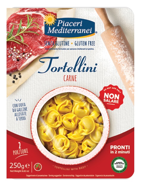 PIACERI MEDITERRANEI TORTELLINI CARNE 250 G - Farmacia Mastrangelo 