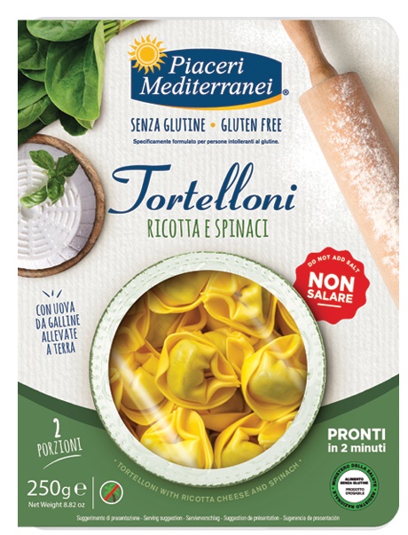 PIACERI MEDITERRANEI TORTELLONI RICOTTA SPINACI 250 G - Farmacia Mastrangelo 