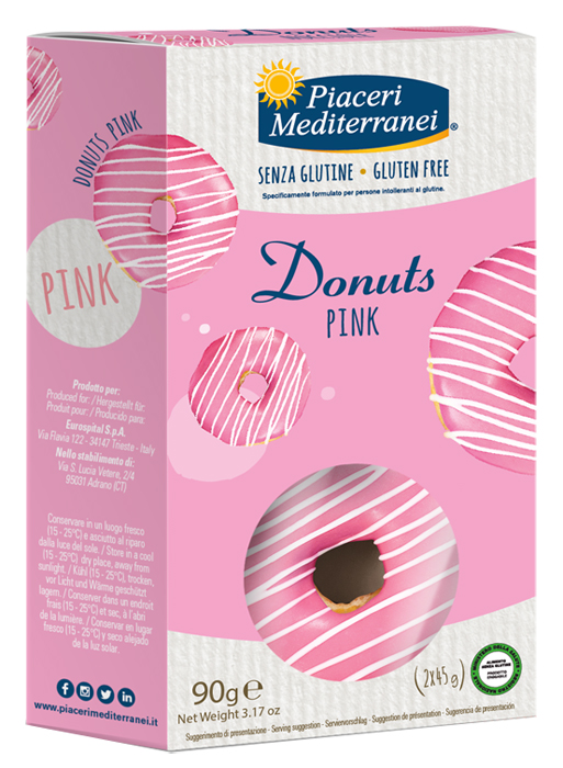 PIACERI MEDITERRANEI DONUTS PINK 90 G - Farmacia Mastrangelo 